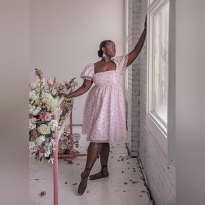 Jessakae Ballet Dress Pink Floral S Small NWT